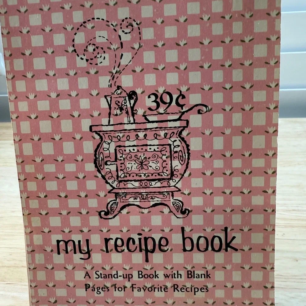 Vintage Montag My Recipe Book Kitchen Spiral Bound Blank Pages - 80 Sheets